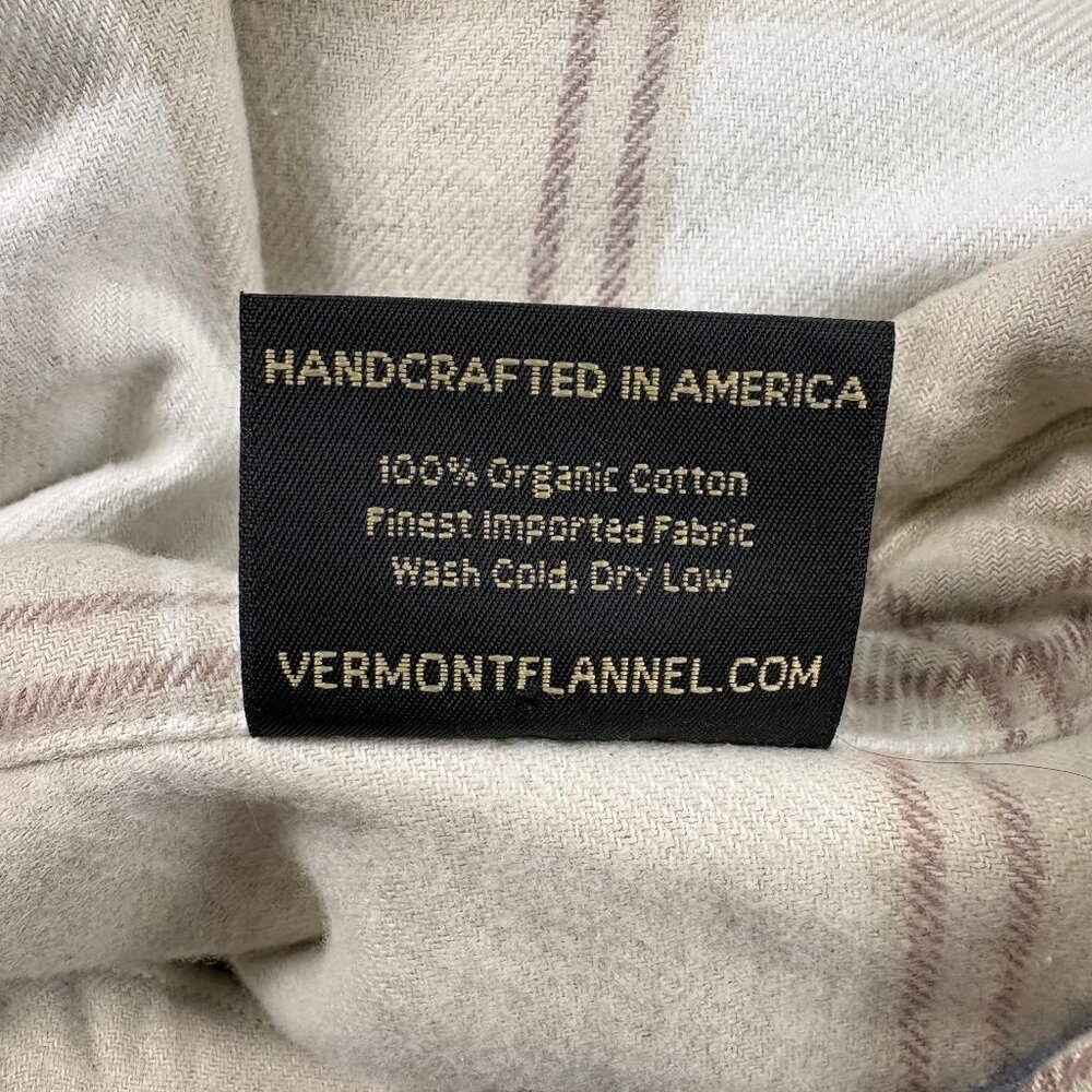 The Vermont Flannel Co Women’s Switchback Flannel Shacket Beige Plaid XXL - Picture 8 of 11